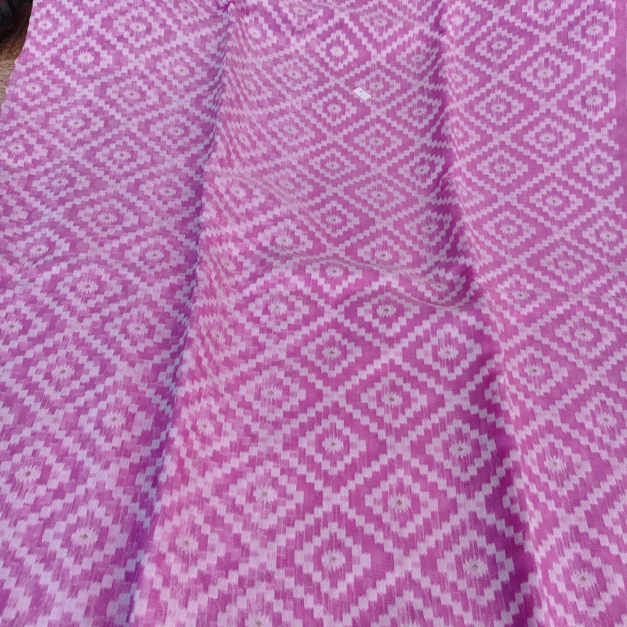 Mauve Cotton Jamdani