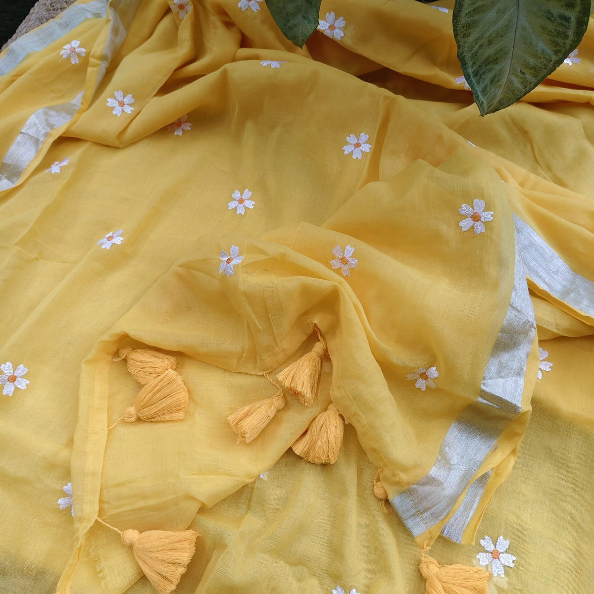 Mul cotton - Yellow Floral
