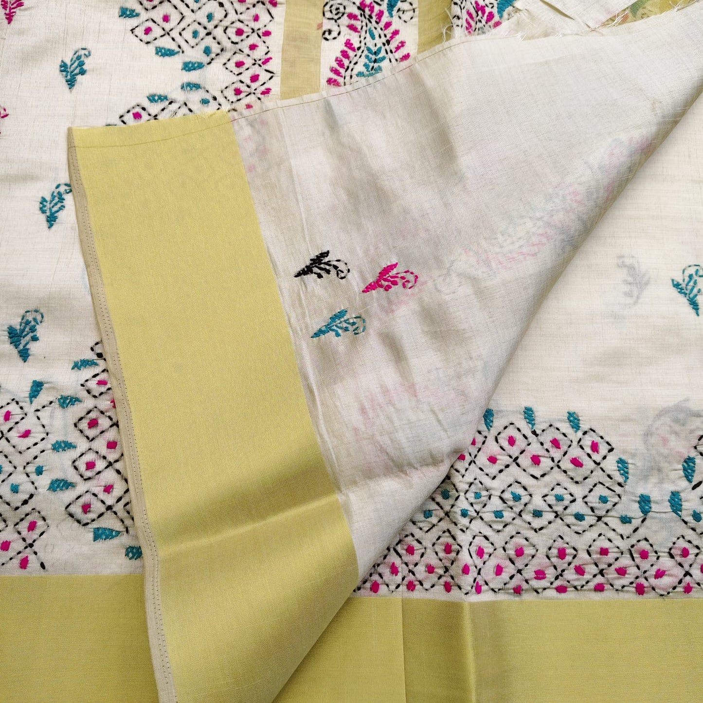 Chanderi Cotton Silk -Kantha 01