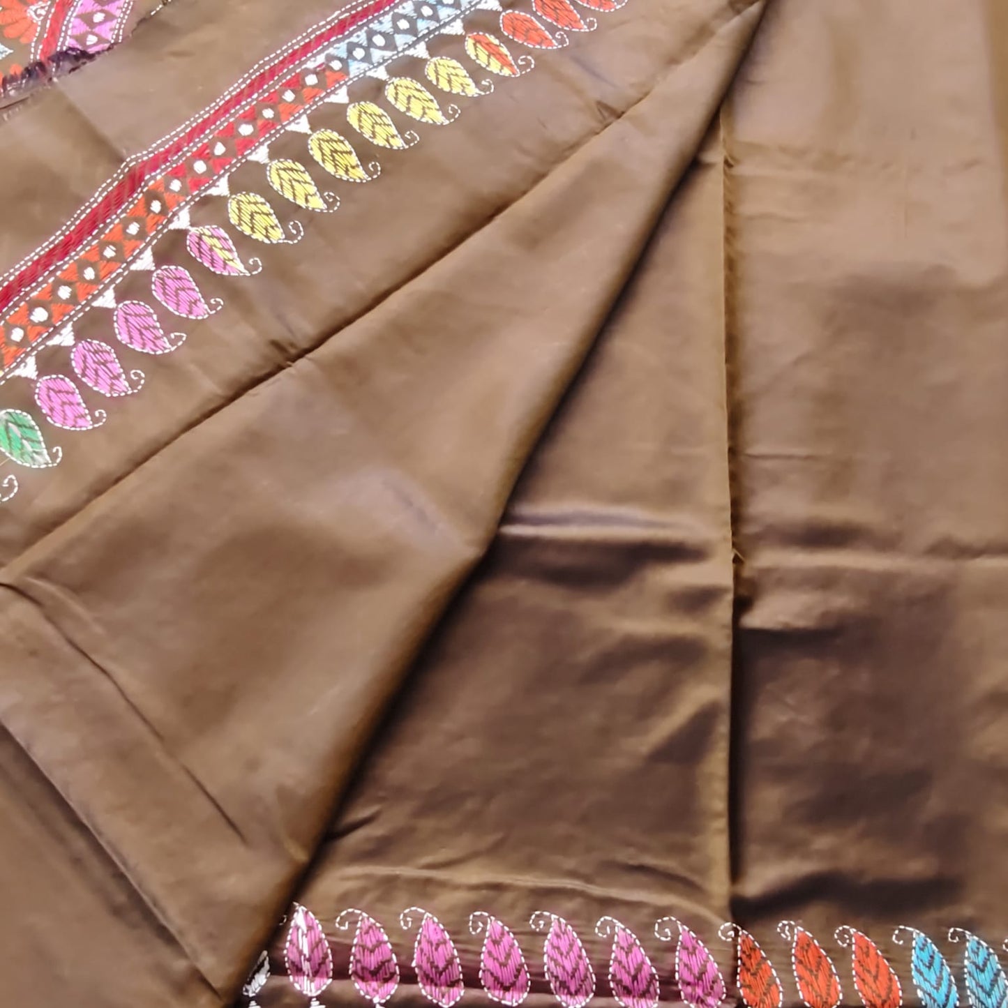 Kantha Stitch- Brown