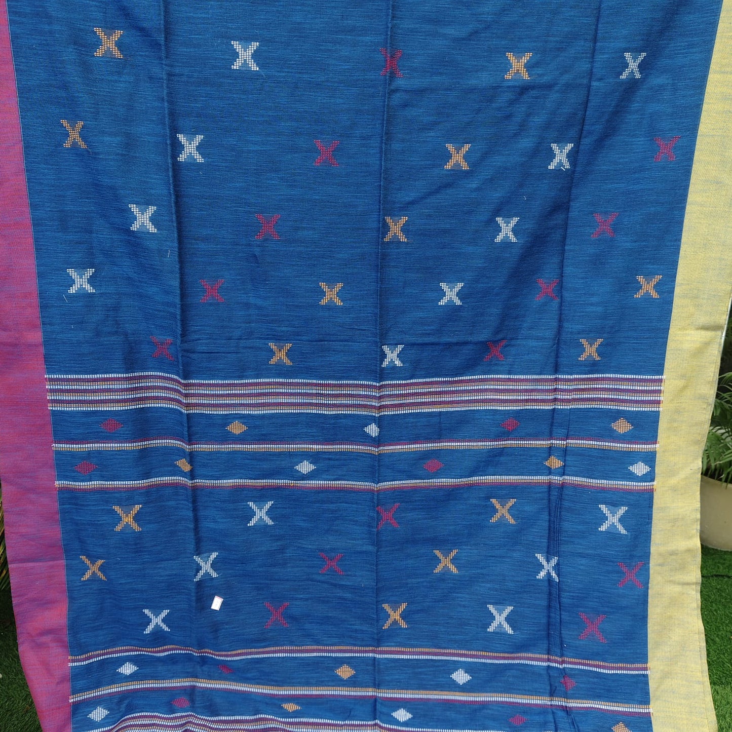 Handwoven Khadi Bengal Cotton -Blue