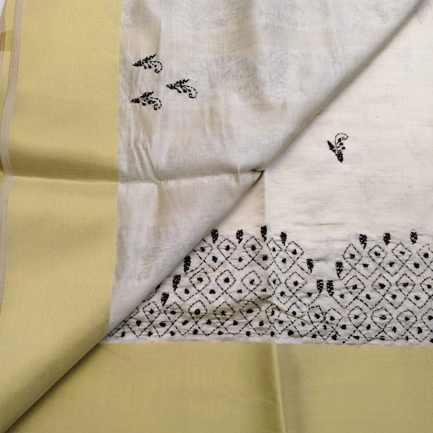 Chanderi Cotton- Silk Kantha 04