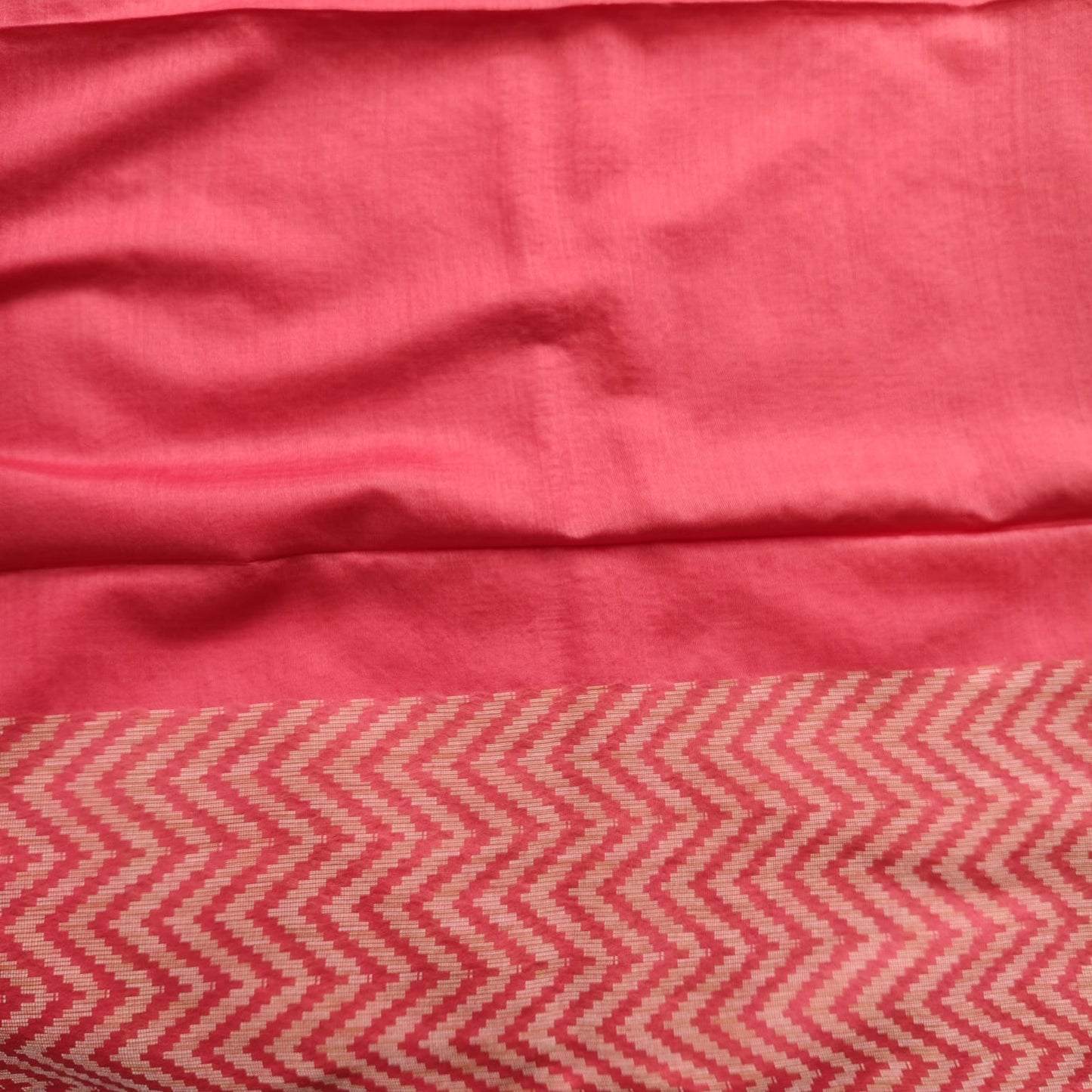 Blended Tusser Silk- Red