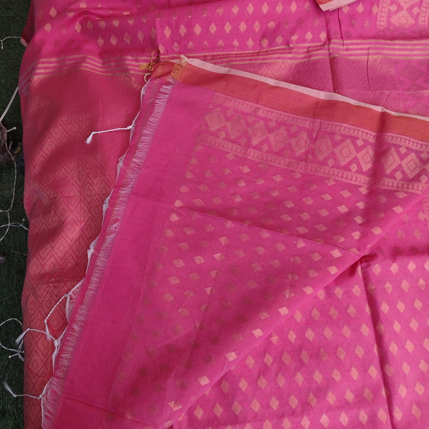 Cotton Silk Banarasi - Rose Pink