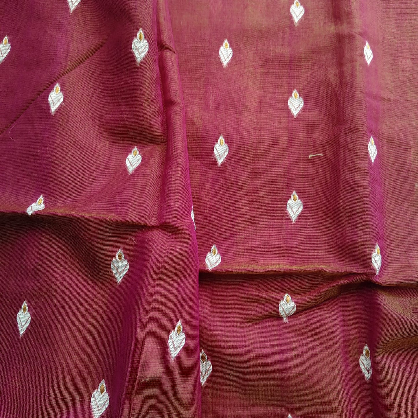 Cotton Kora Banarasi-Wine