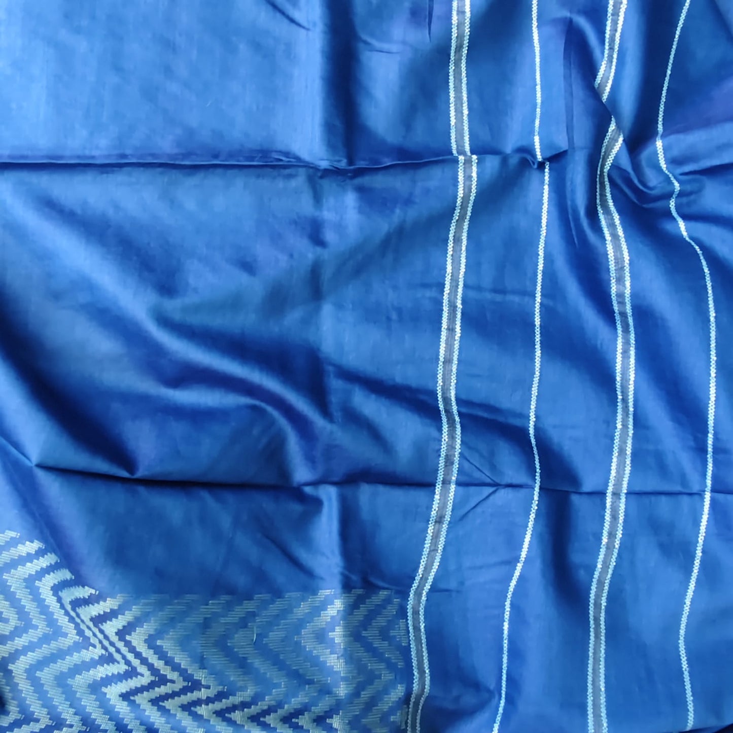 Blended Tusser- Royal Blue