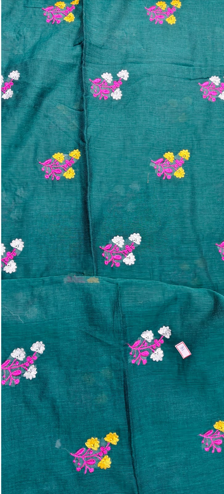 Mul Cotton - Embroidery, Rama Green