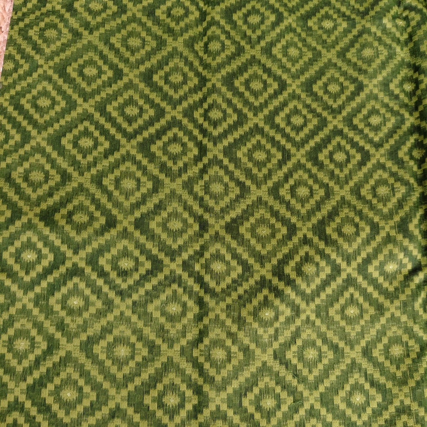 Mehndi Green Cotton Jamdani