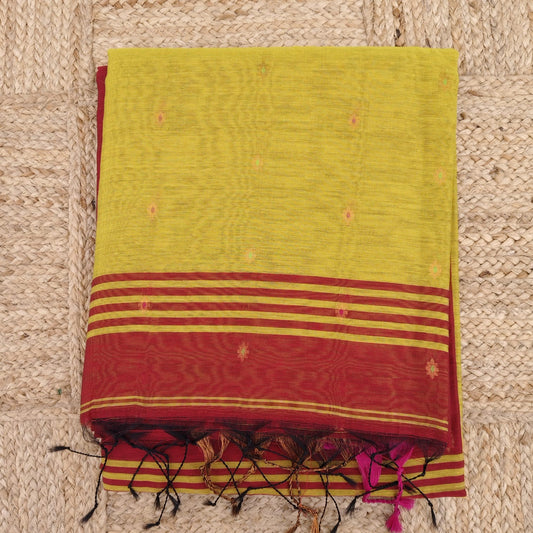 Handloom Cotton Silk - Maroon