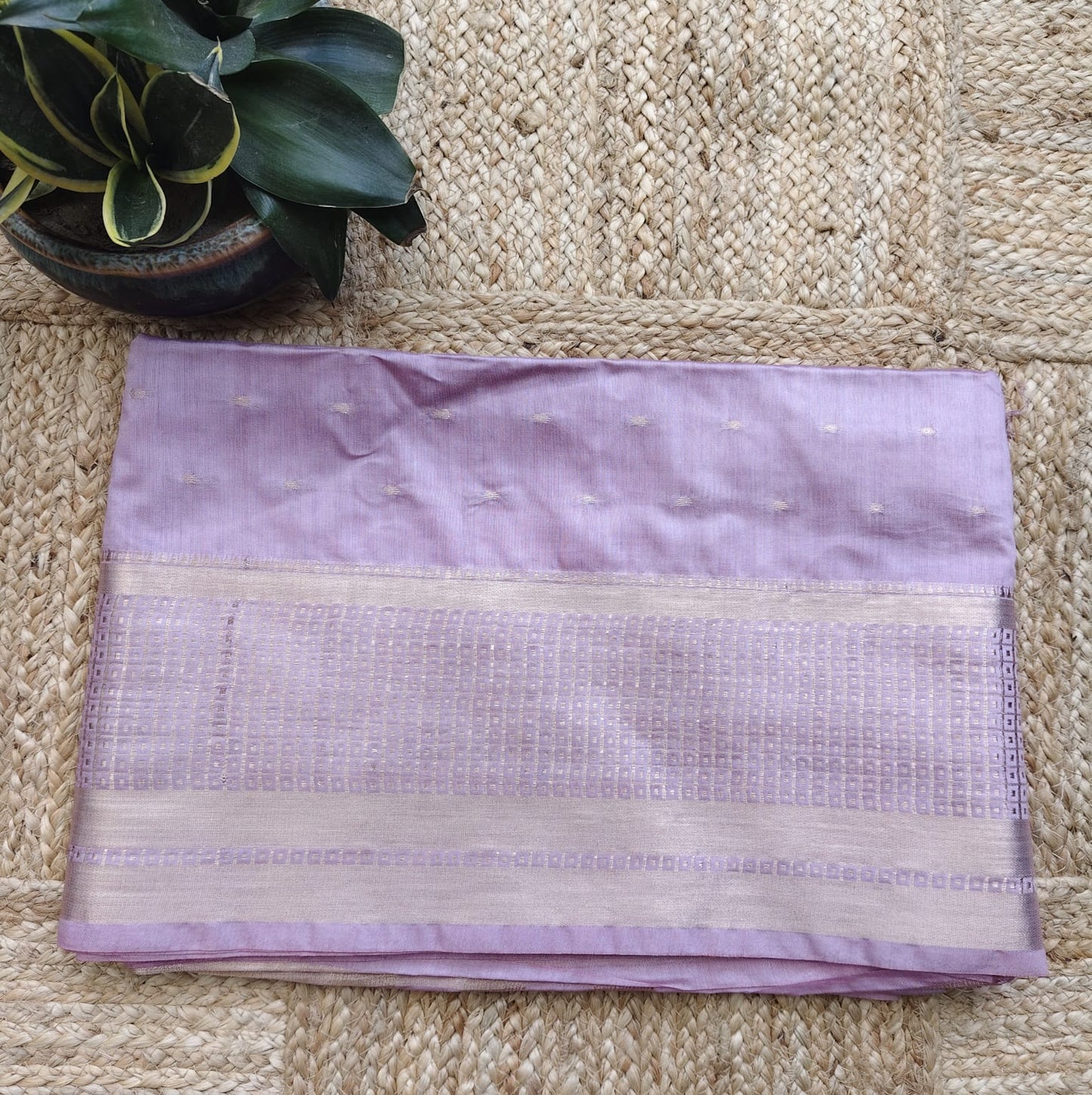 Blended Tussar Silk - Mauve