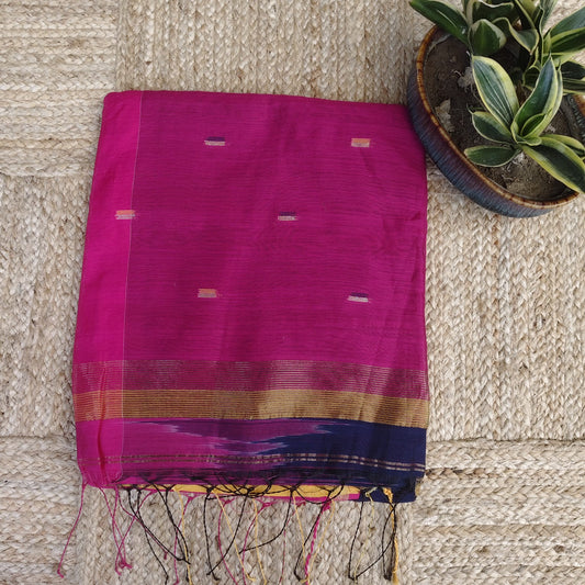 Handwoven Bengal Cotton Magenta