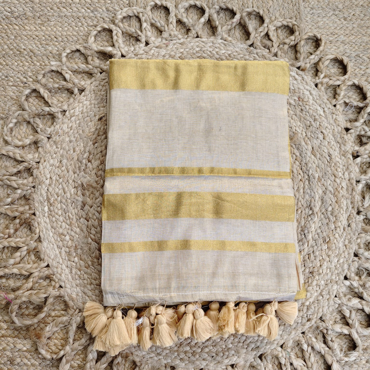 Mul Cotton Tissue - Beige Golden