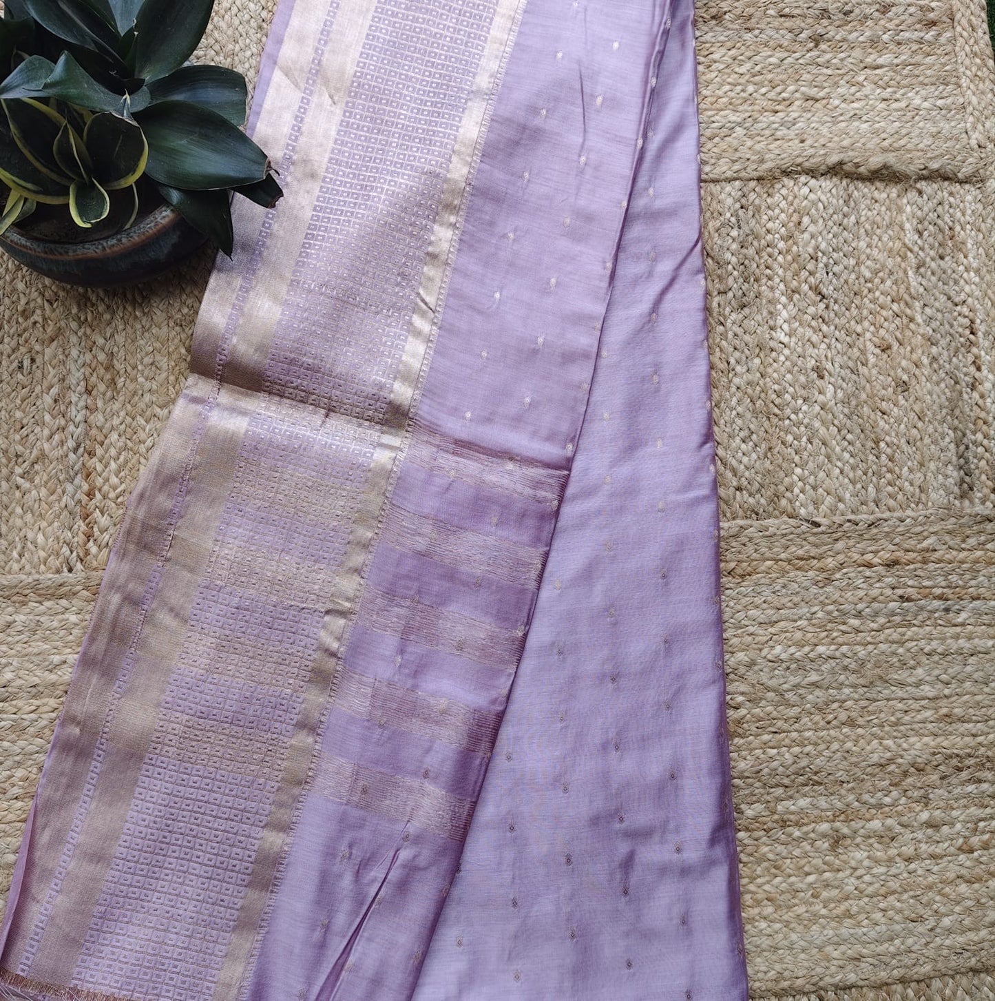 Blended Tussar Silk - Mauve