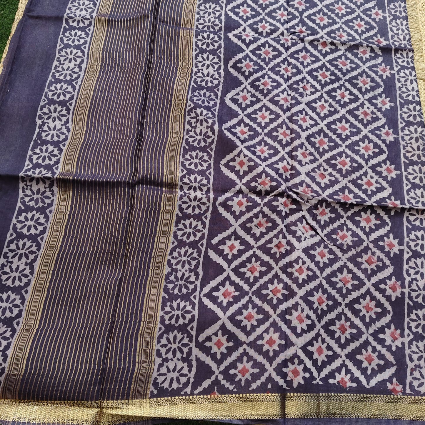 Jaipuri Ajrakh Chanderi-05