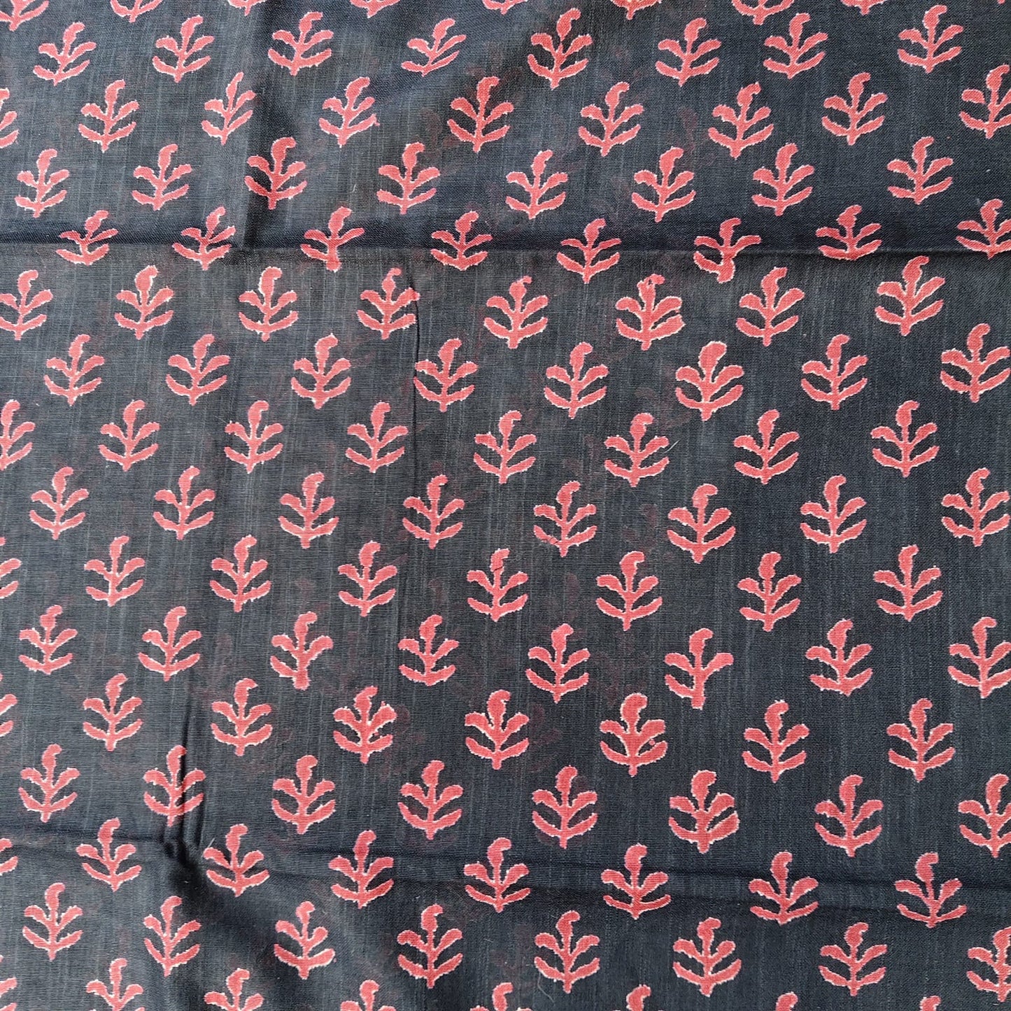 Black Block Print Linen Cotton-08
