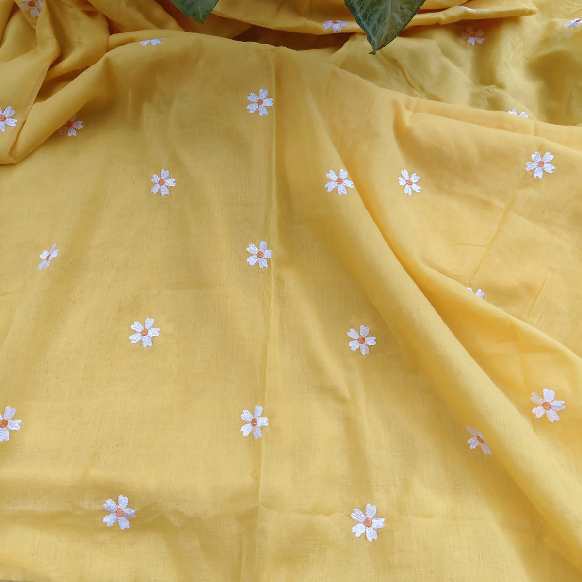 Mul cotton - Yellow Floral