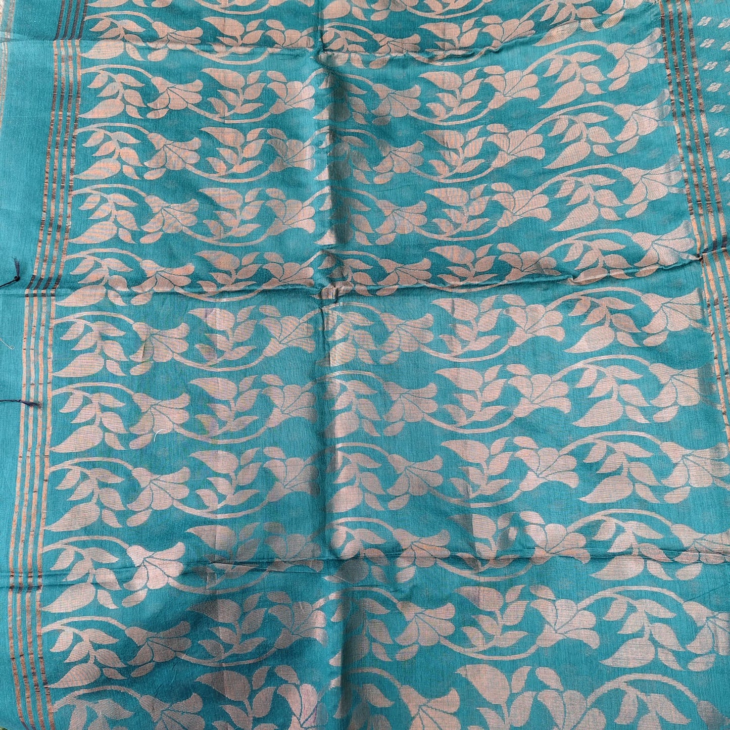 Cotton Silk Banarasi - Bottle Green