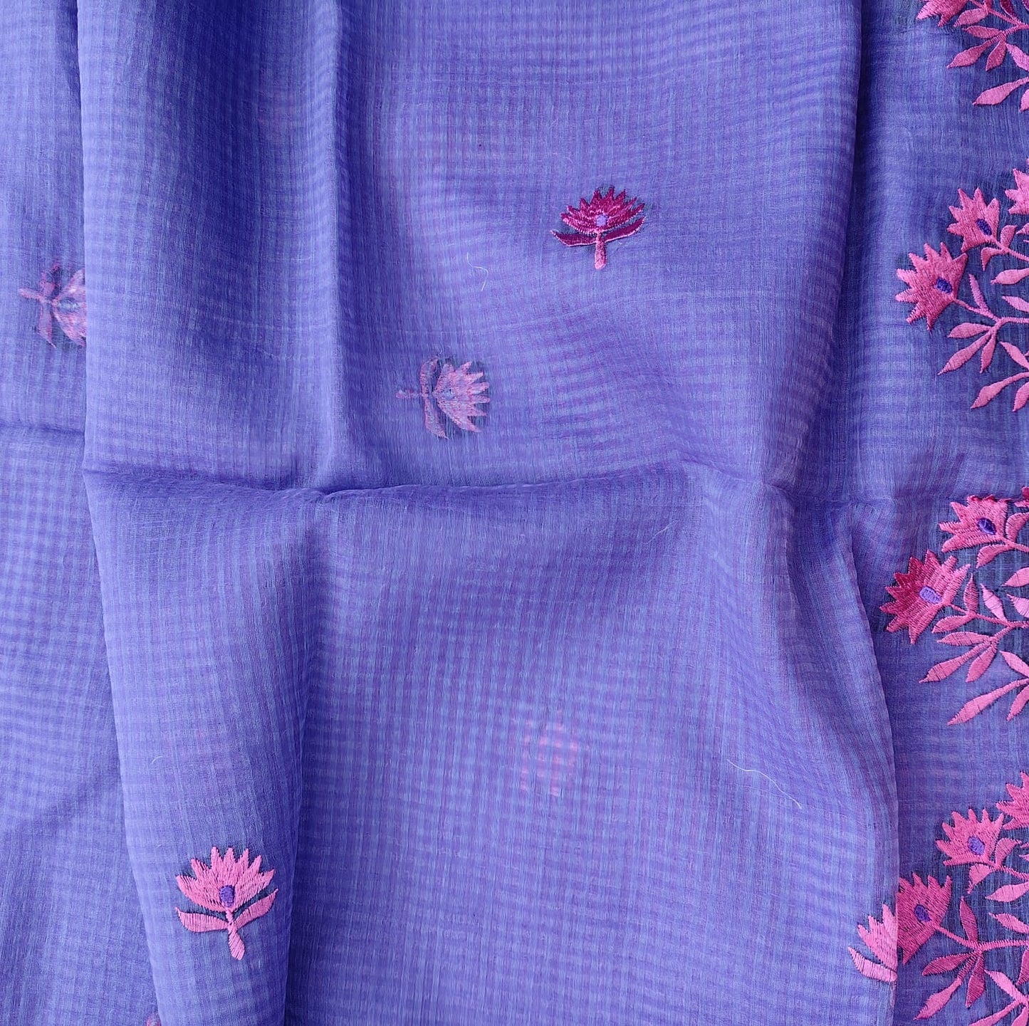 Mauve Embroidery Resham Kota