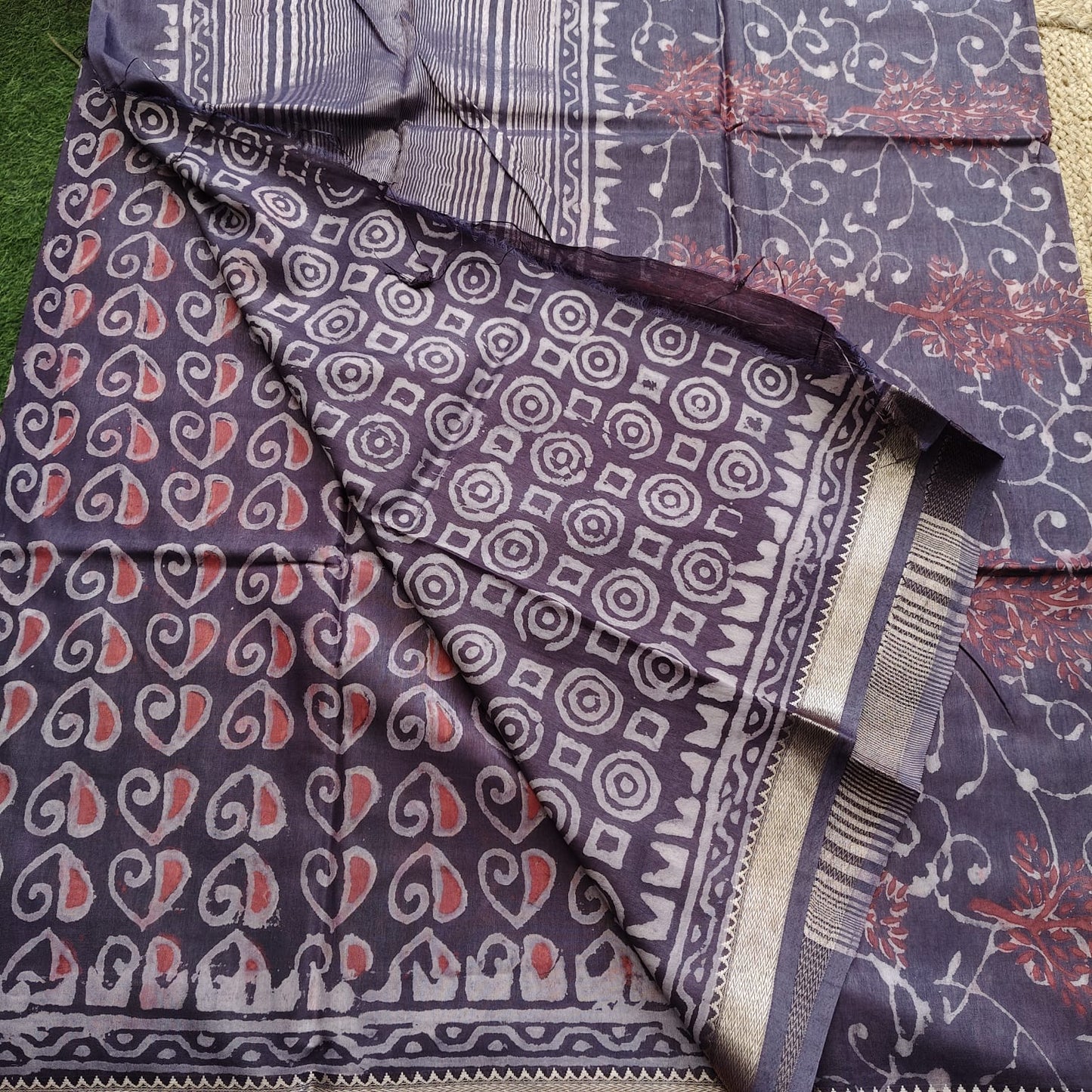Jaipuri Ajrakh Chanderi- 01