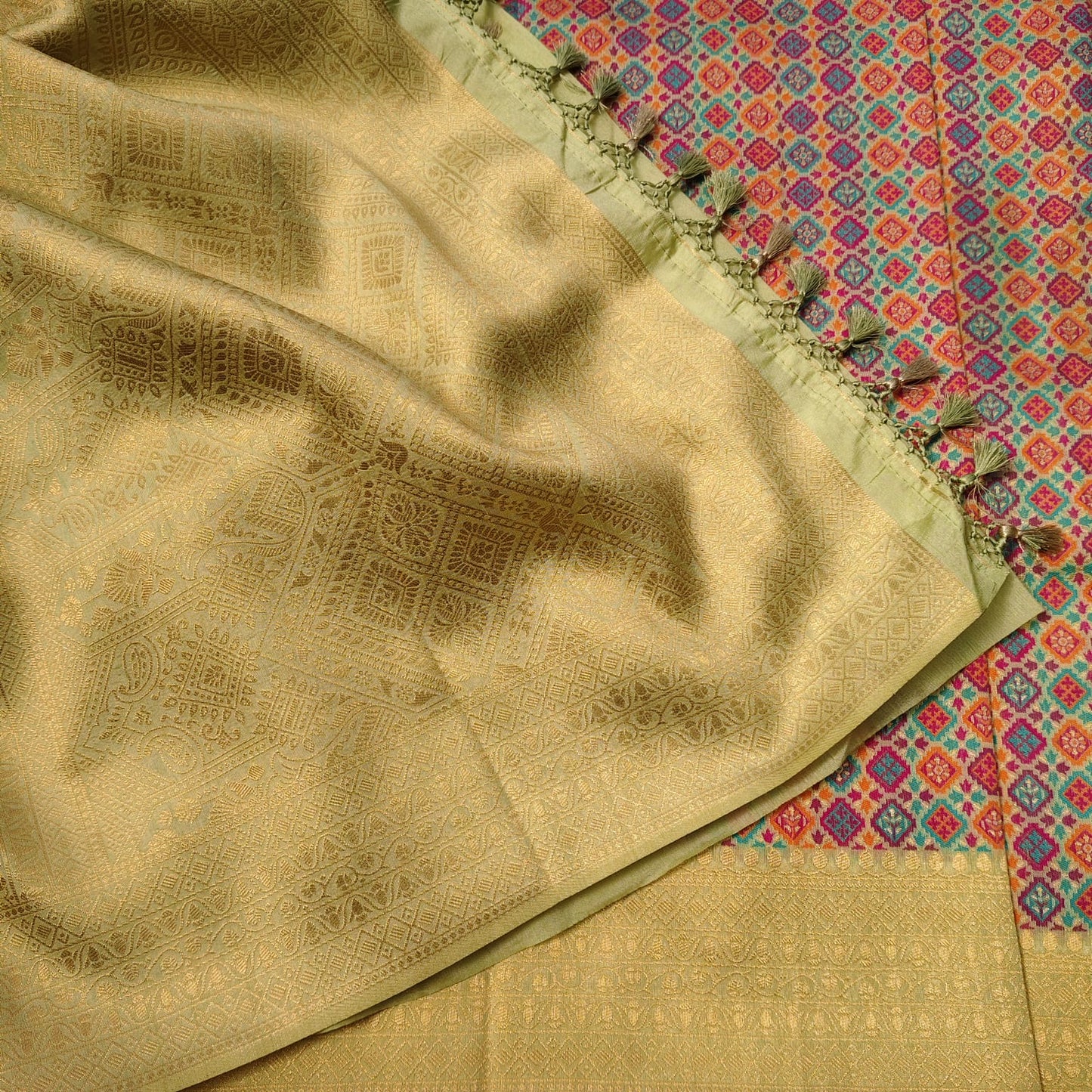 Banarasi Patola Munga Silk