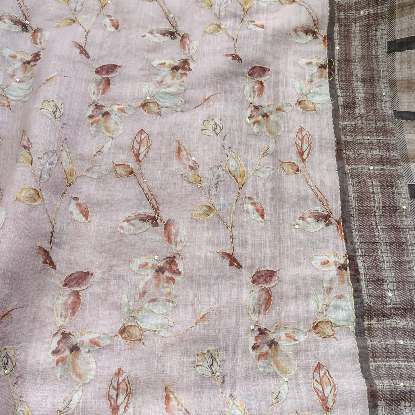 Pink Digital Printed Linen