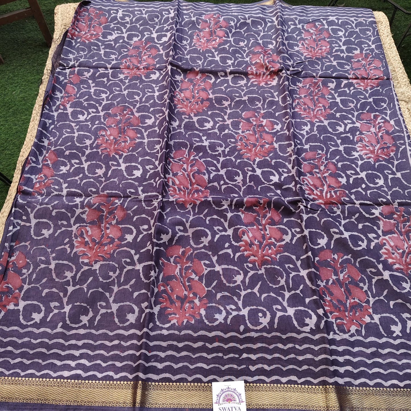 Jaipuri Ajrakh Chanderi-05