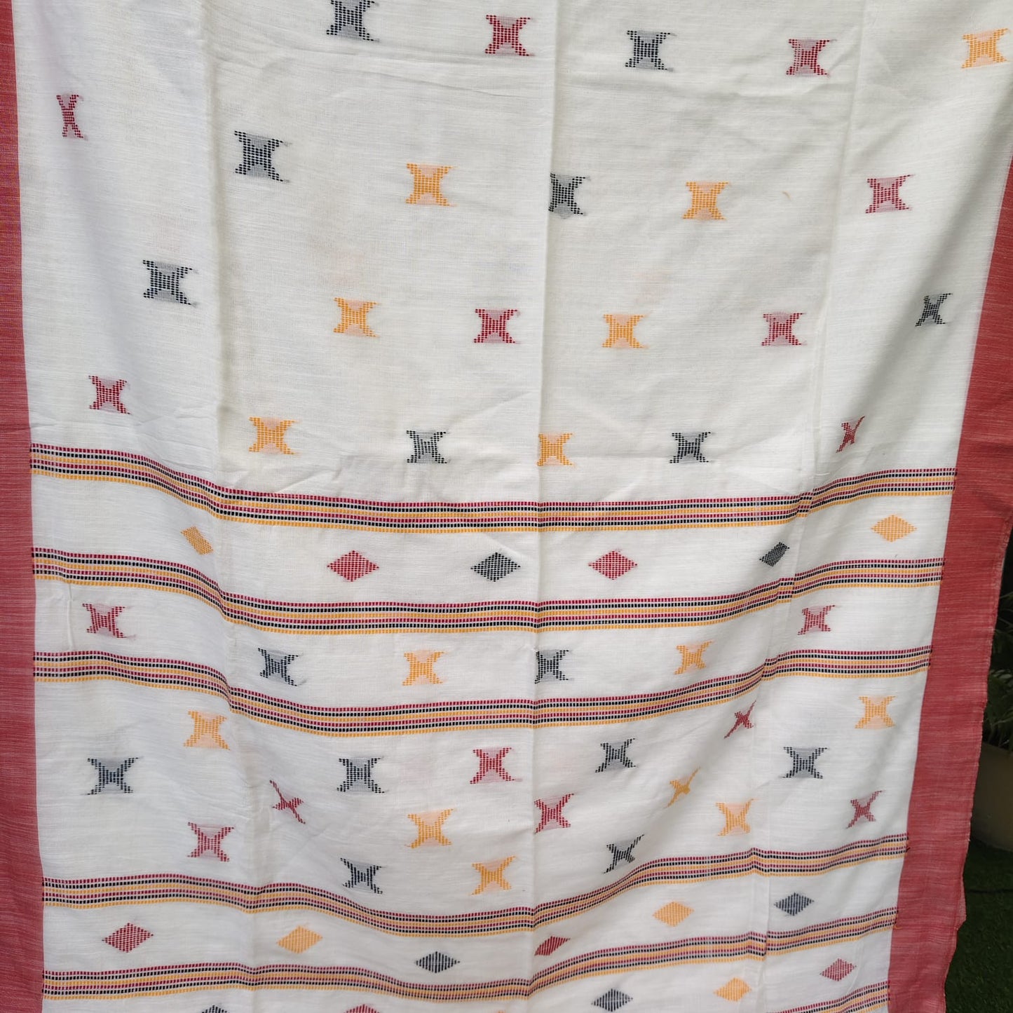Handwoven Khadi Bengal Cotton -White