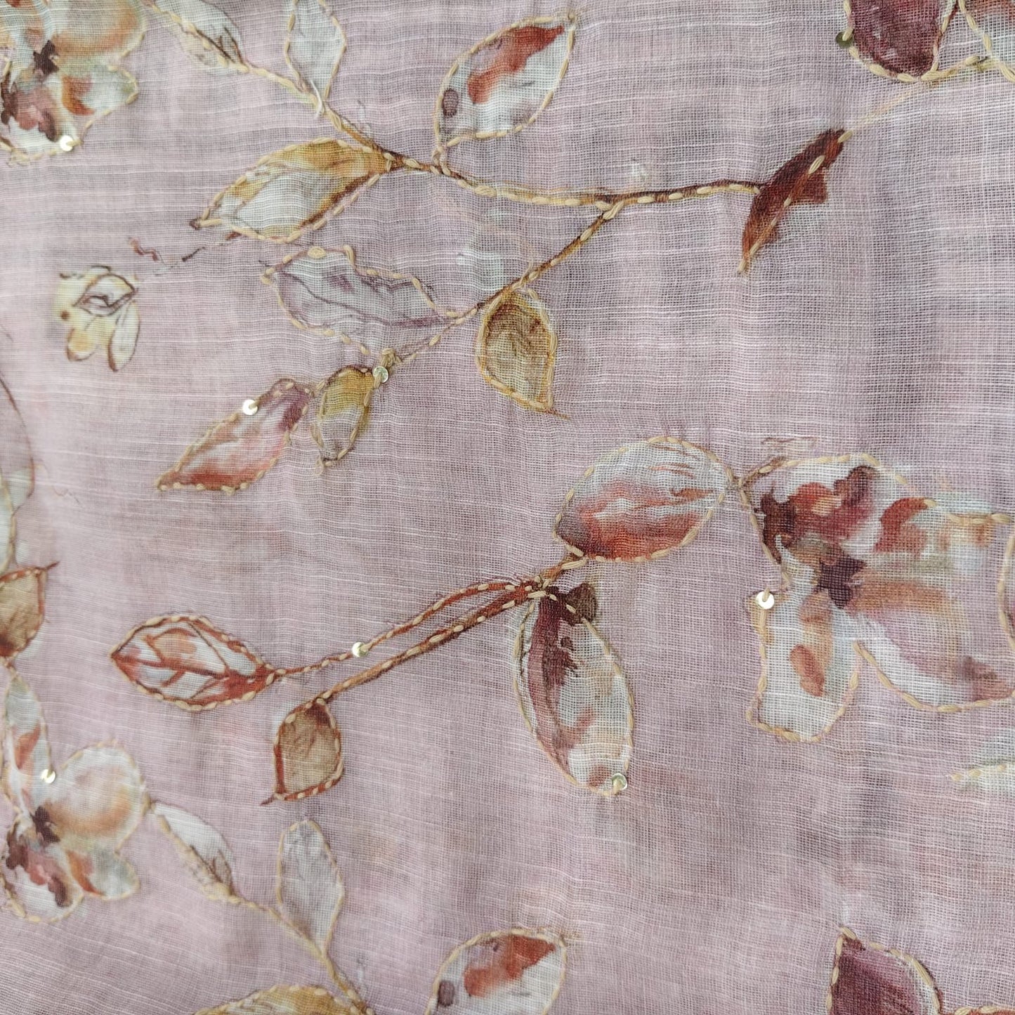 Pink Digital Printed Linen