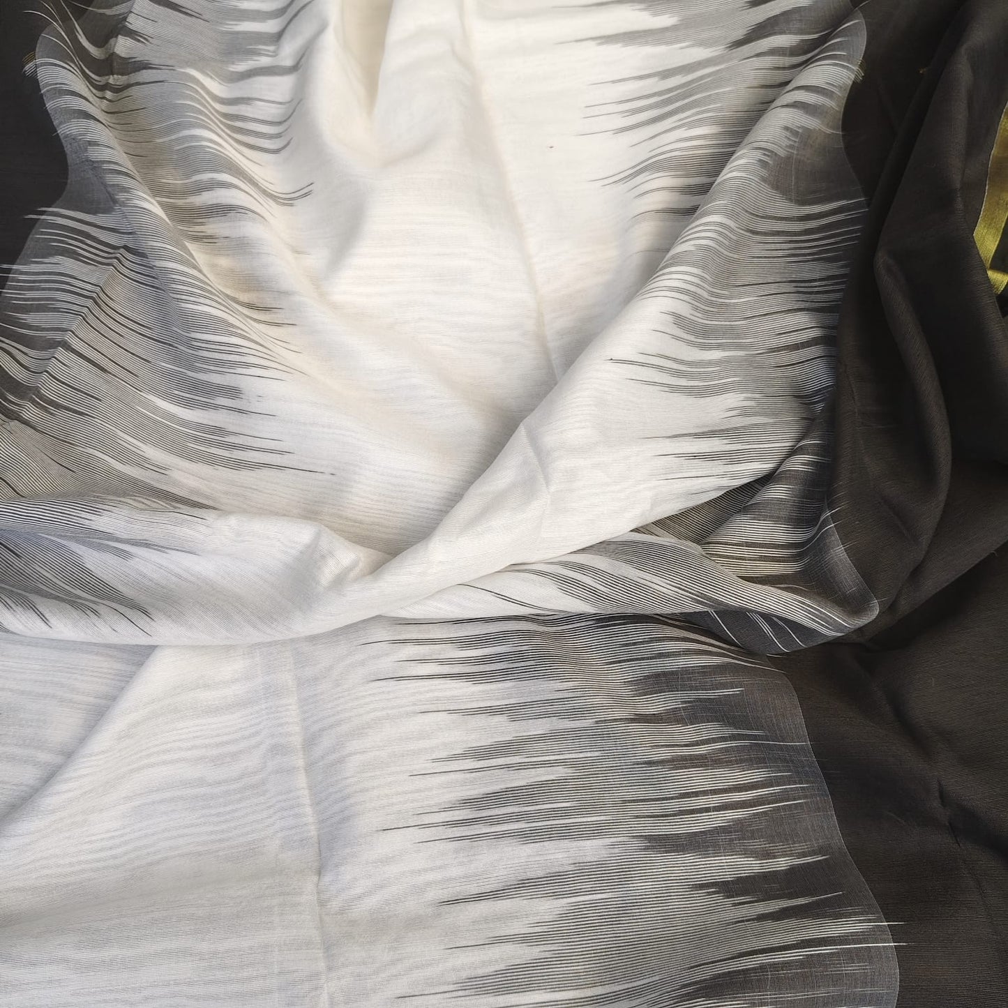 Handwoven Bengal Cotton Black and White