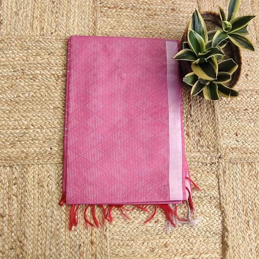 Maheshwari Kantha - Onion Pink