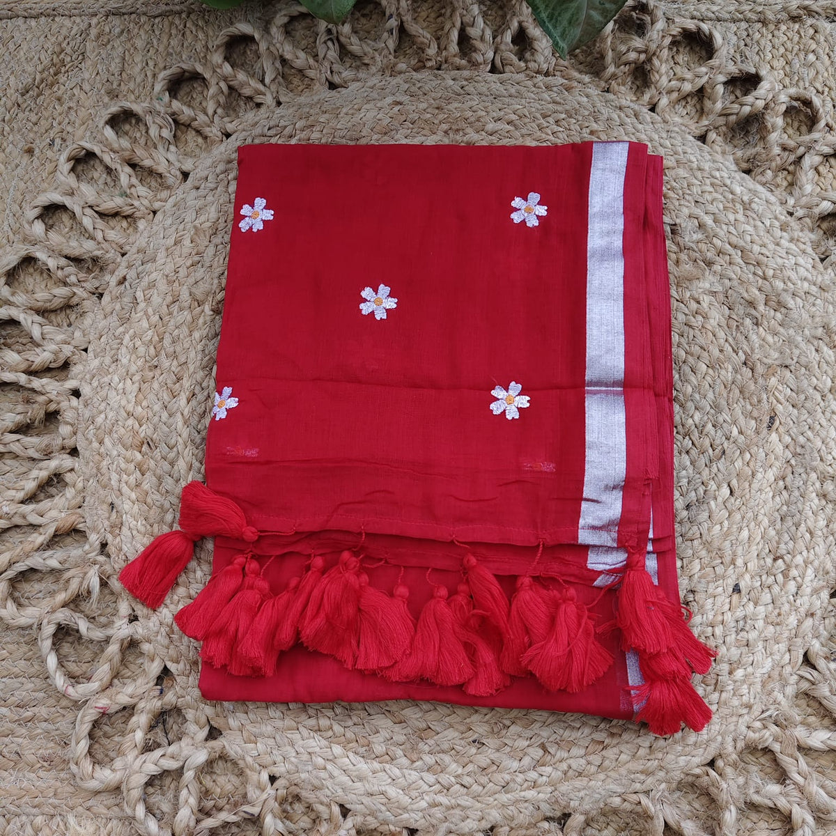 Mul Cotton - Red Floral