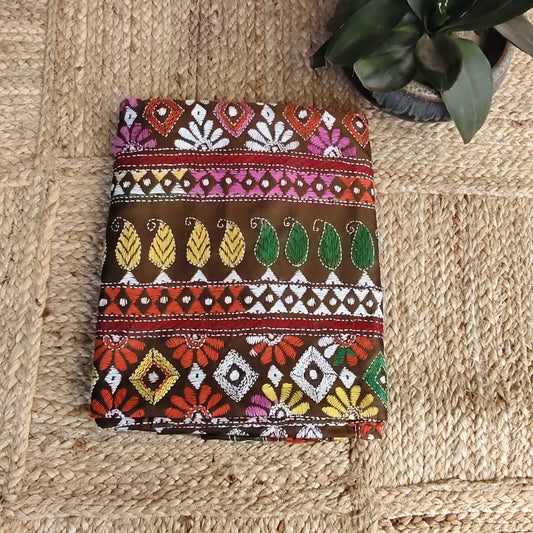 Kantha Stitch- Brown