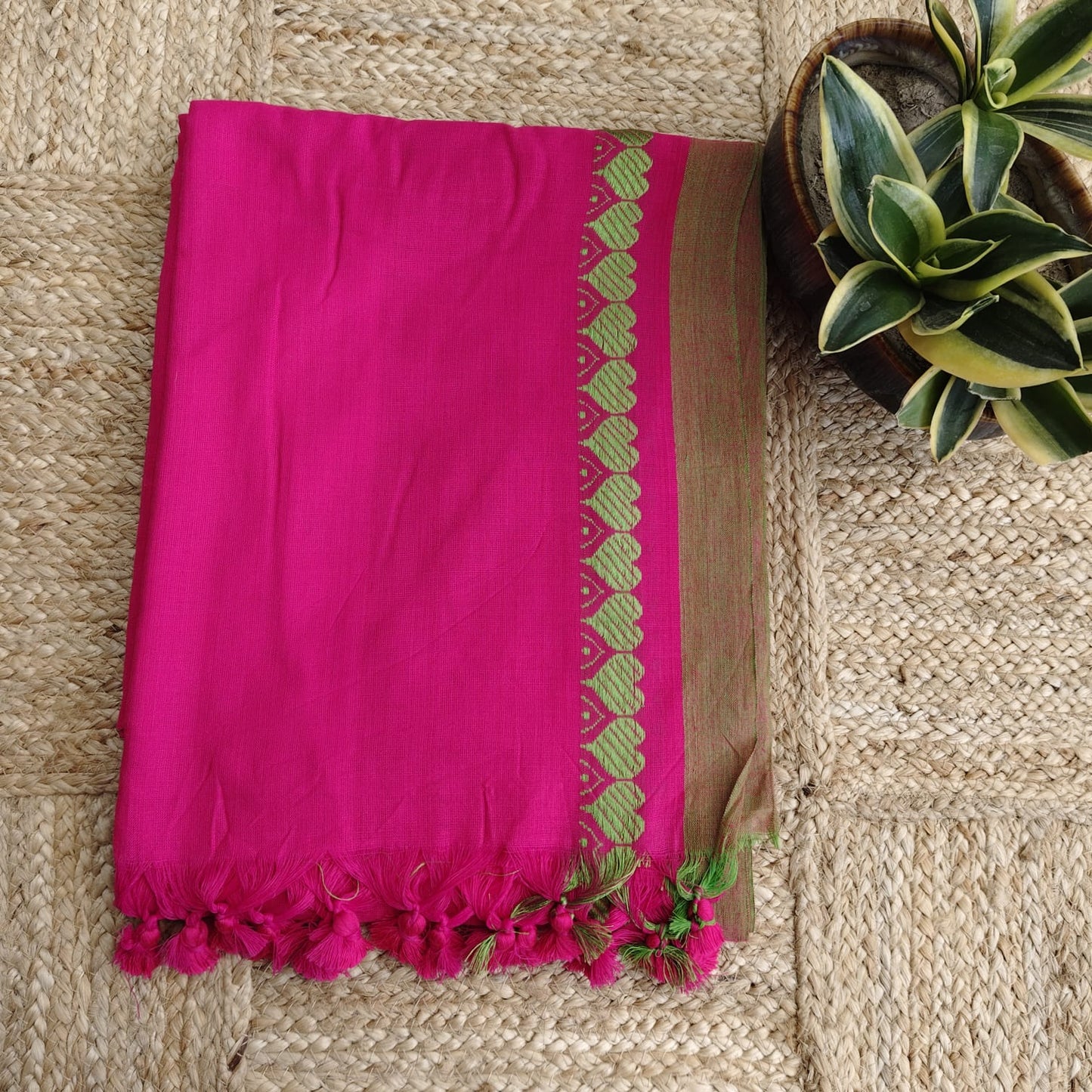 Khadi Cotton - Fuschia