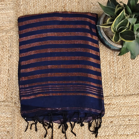 Pure Linen by Linen - Midnight blue