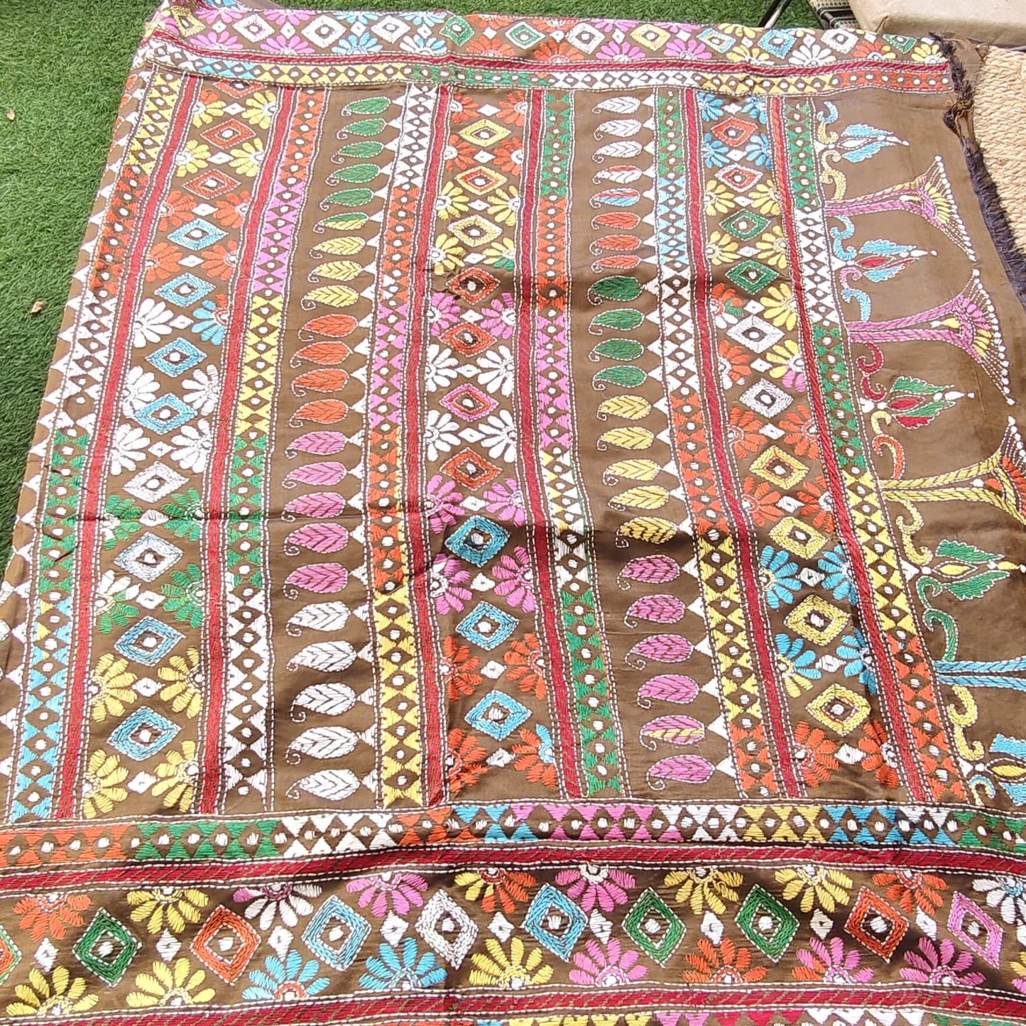 Kantha Stitch- Brown