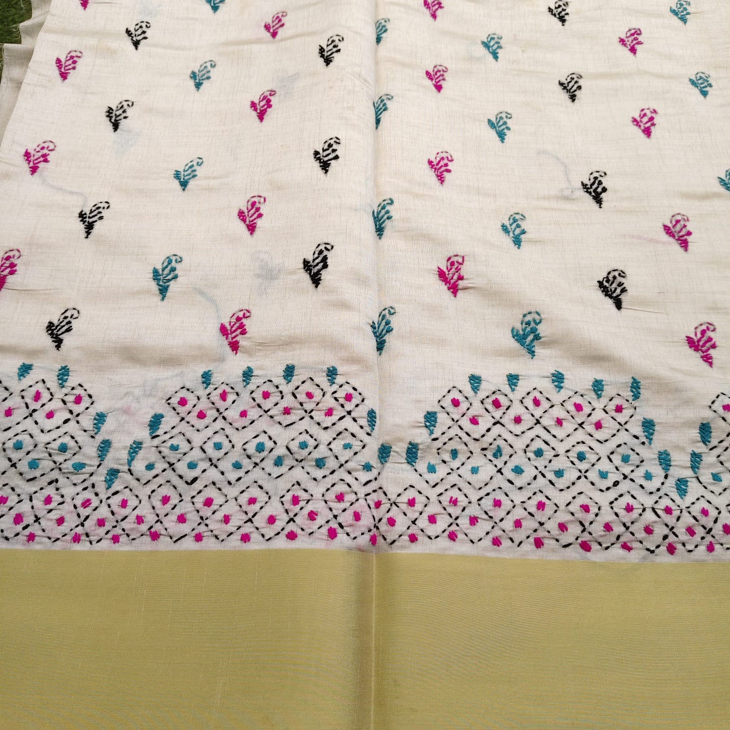 Chanderi Cotton Silk -Kantha 01