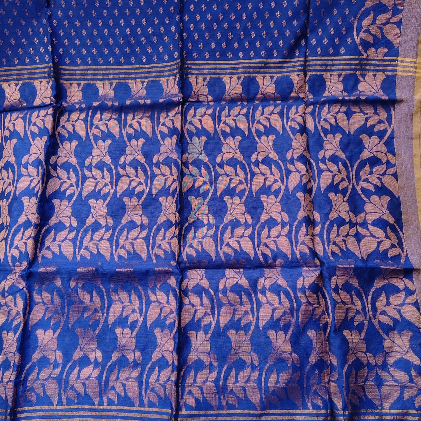 Cotton Silk Banarasi -Royal Blue