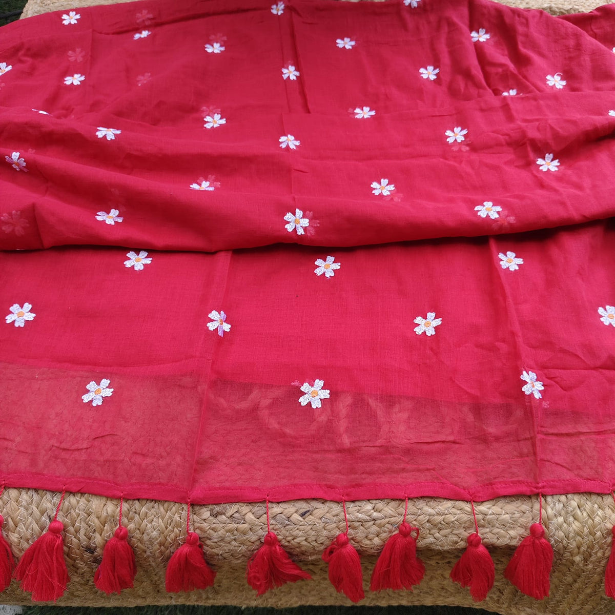 Mul Cotton - Red Floral