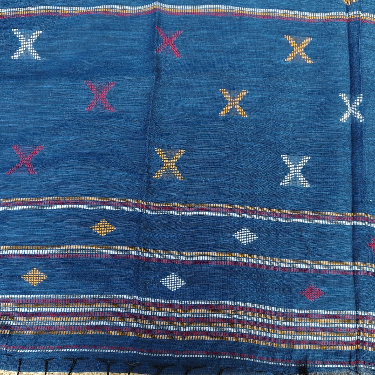 Handwoven Khadi Bengal Cotton -Blue