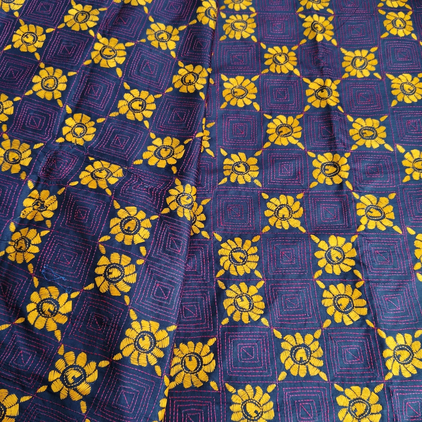 Kantha Stitch-Black 01