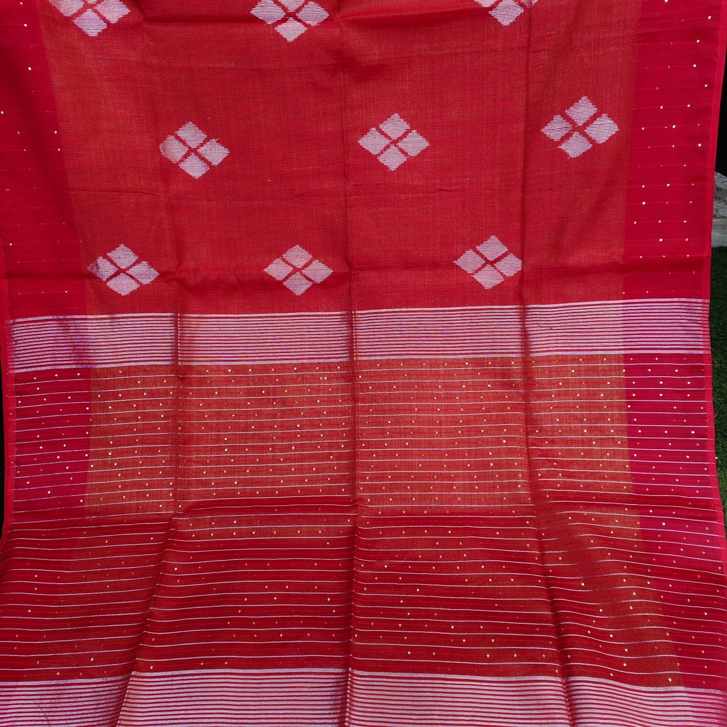 Kora Muslin Tissue - Vermilion Red