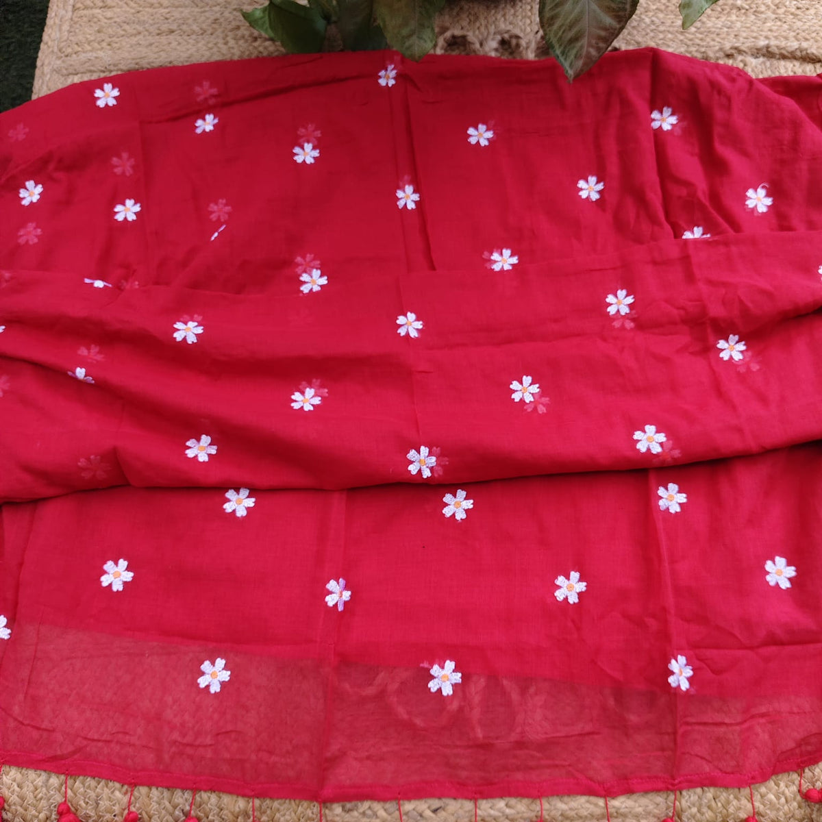 Mul Cotton - Red Floral
