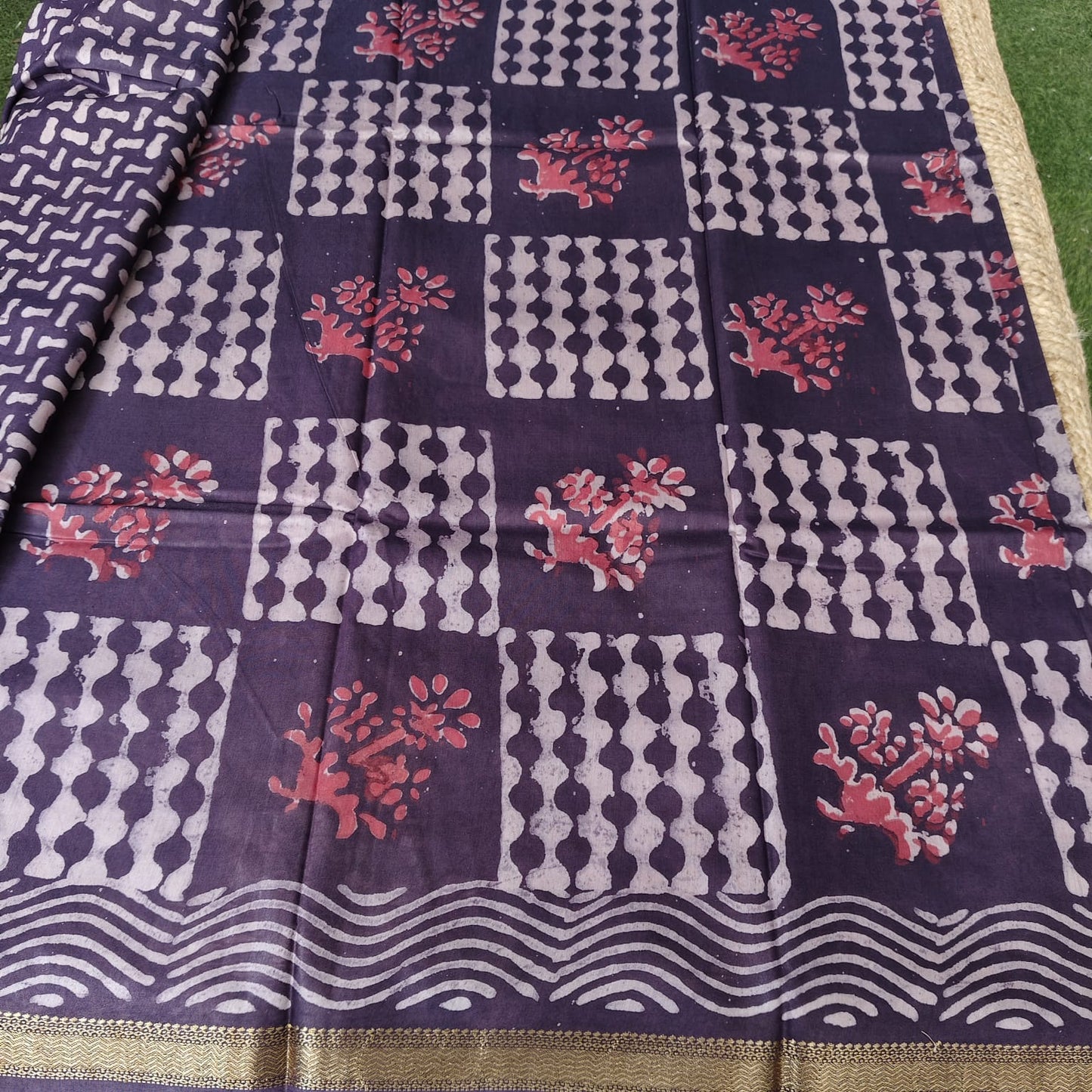 Jaipuri Ajrakh, Chanderi- 02
