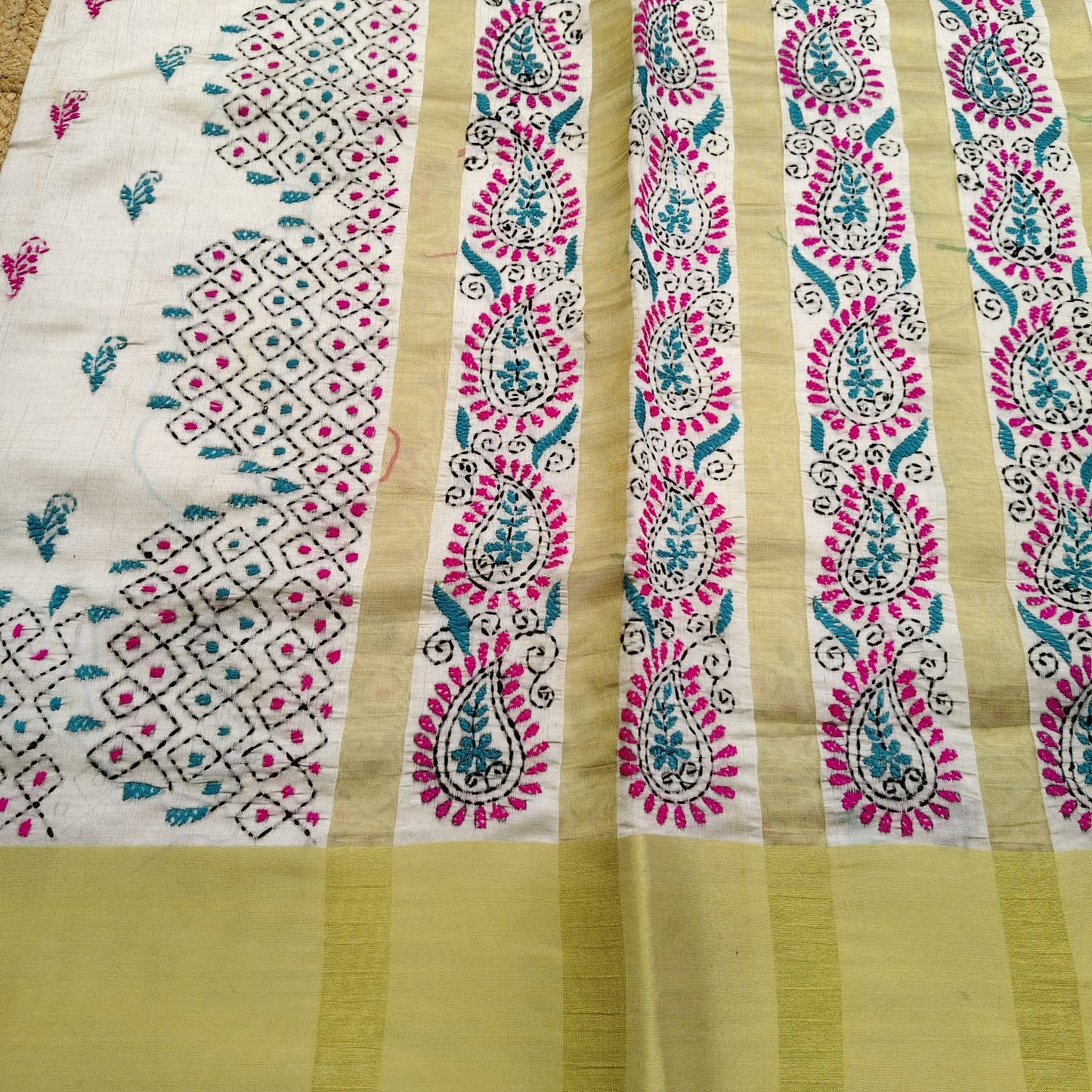 Chanderi Cotton Silk -Kantha 01