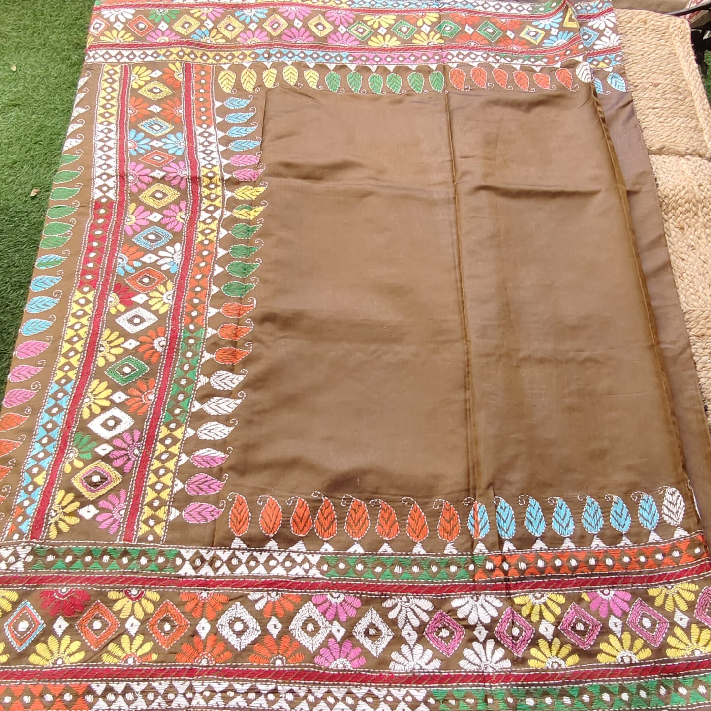 Kantha Stitch- Brown