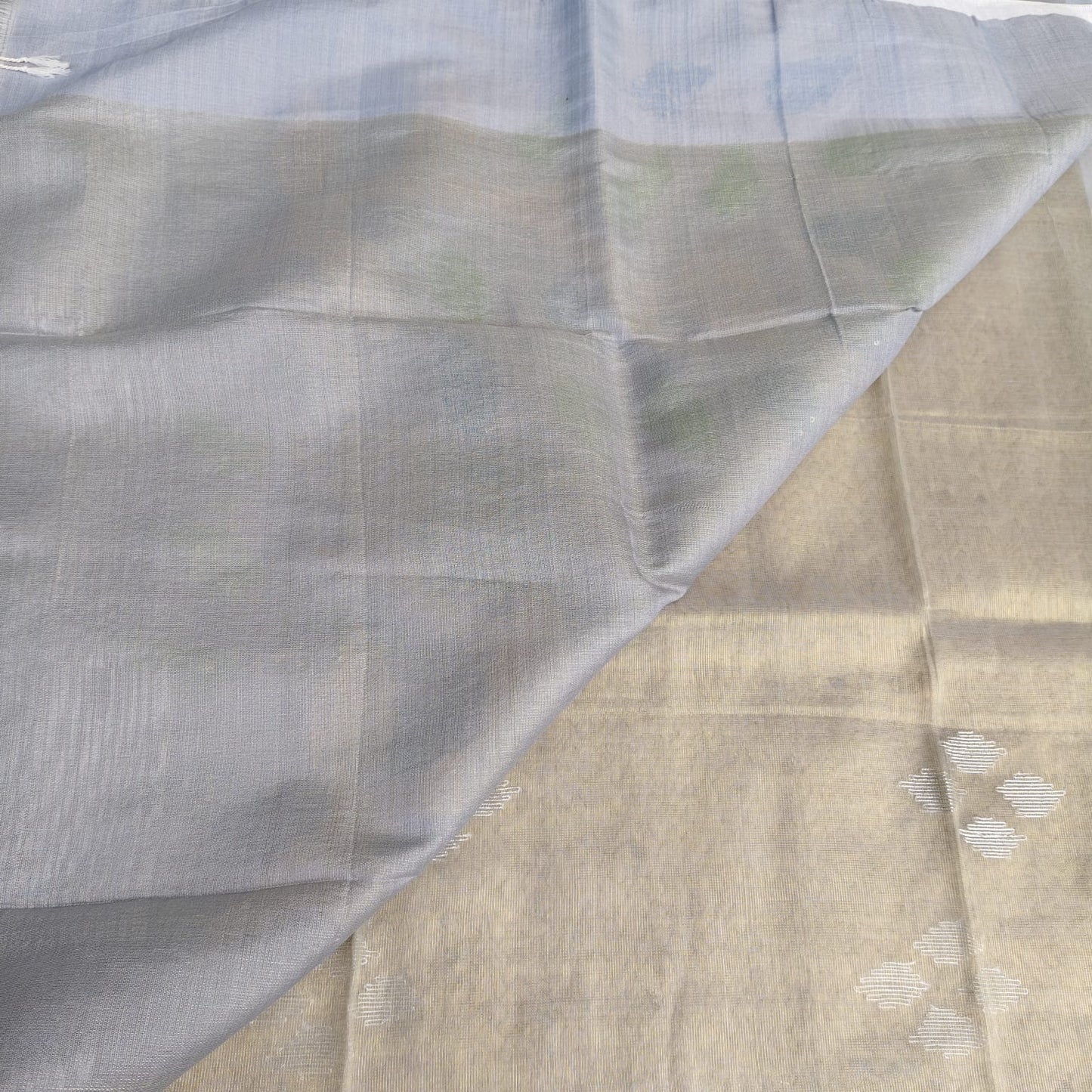 Tissue  Muslin Jamdani-Gray