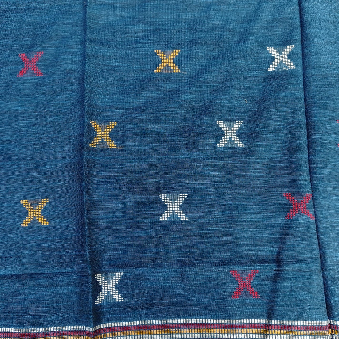 Handwoven Khadi Bengal Cotton -Blue