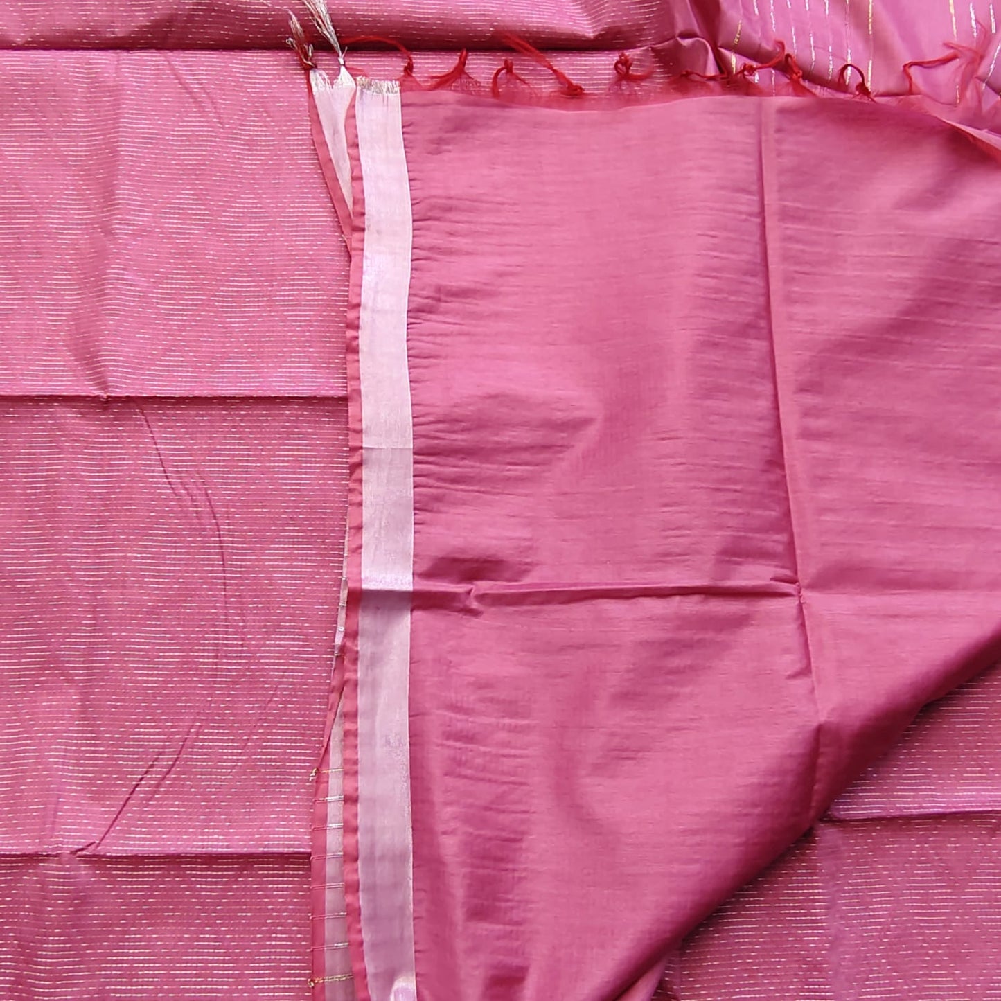 Maheshwari Kantha - Onion Pink
