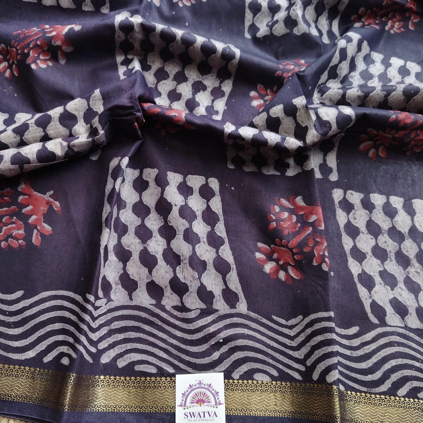 Jaipuri Ajrakh, Chanderi- 02