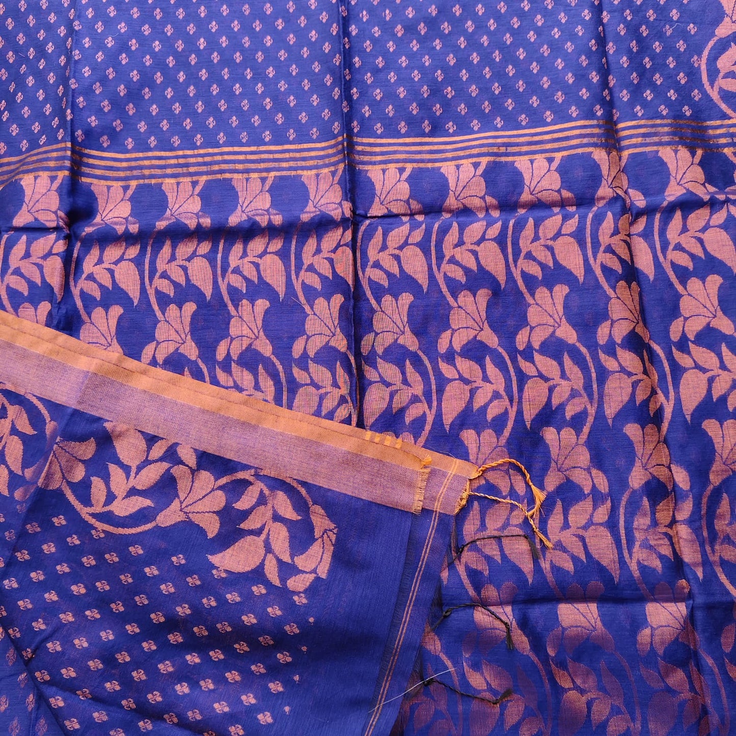 Cotton Silk Banarasi -Royal Blue